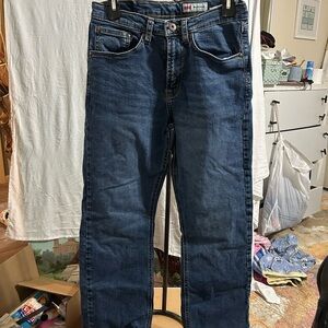 Wrangler Dark Blue Straight Jeans